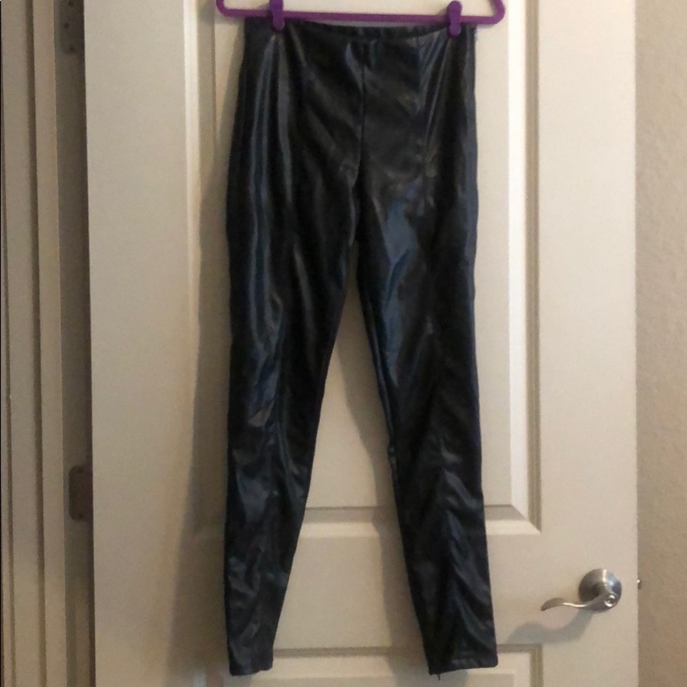 Fashion Nova Black Leather Pants